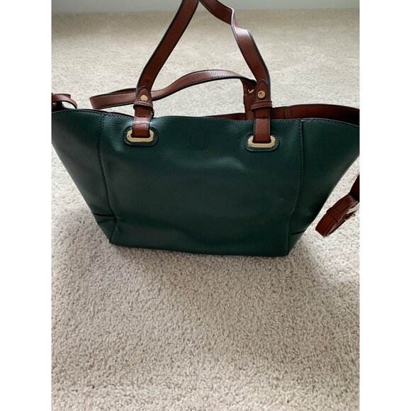 G.H. Bass & Co. 3-In-1‎ Tote Crossbody & Wristlet Bag Green - Picture 6 of 13